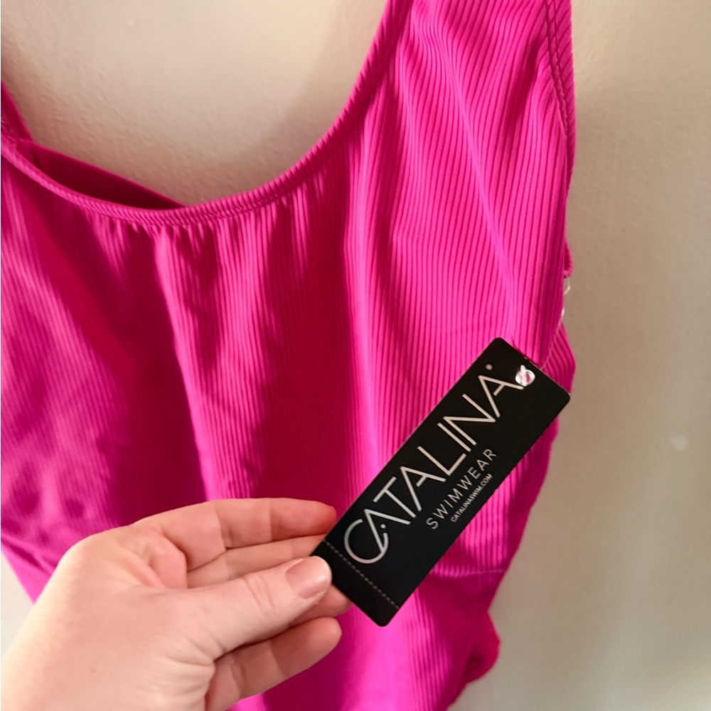 Catalina Fuchsia Swimsuit - Picture 3 of 7